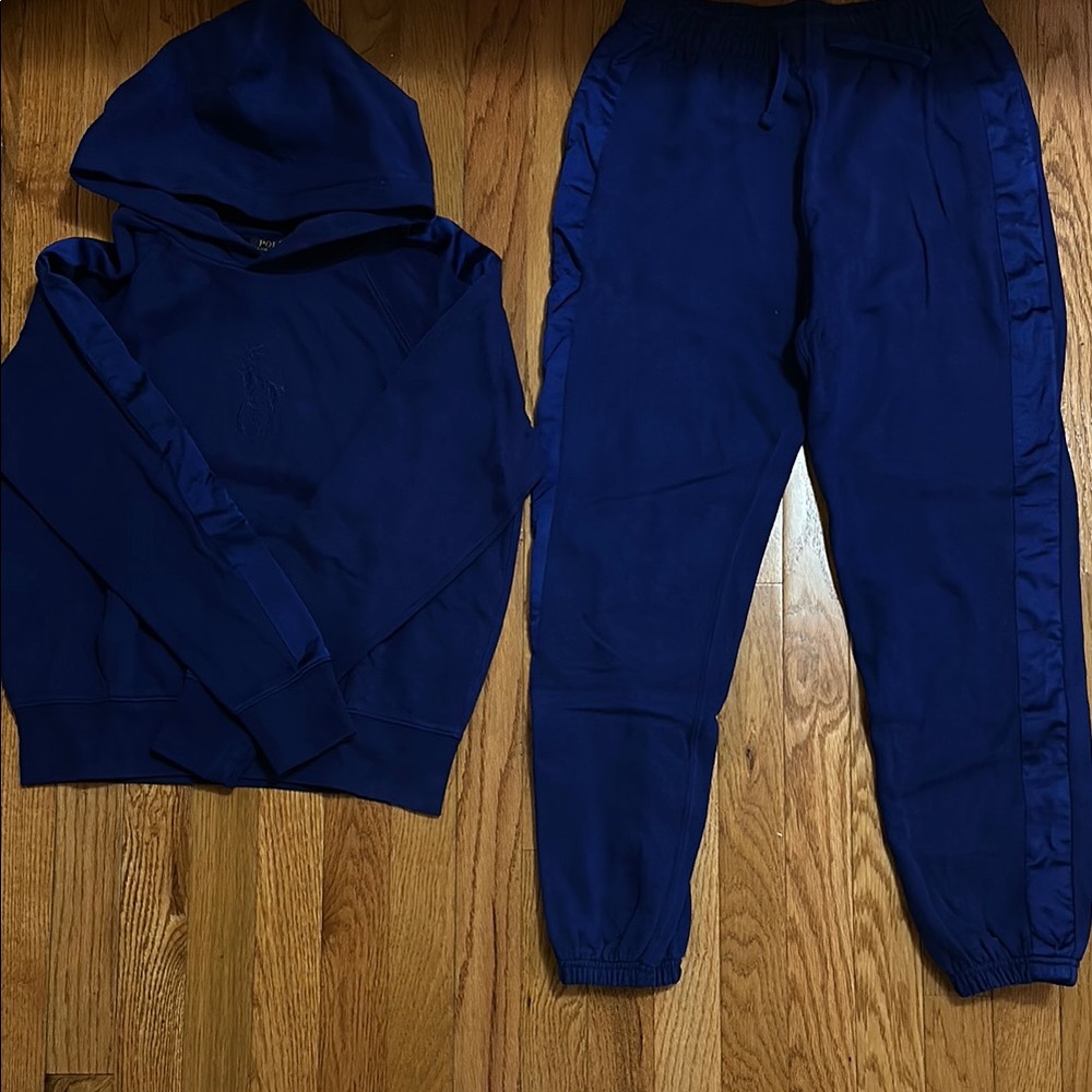 Ralph Lauren Navy Blue Hoodie and Joggers Set